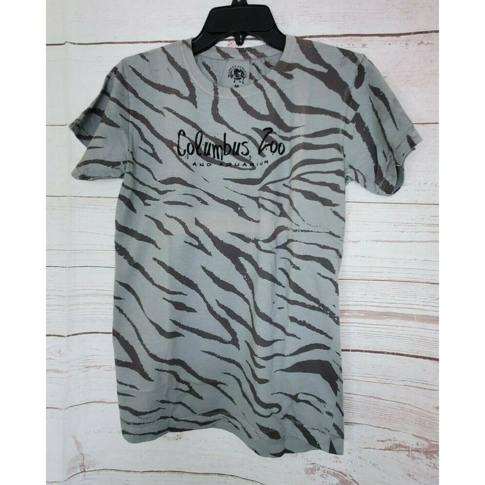 Green Street Cotton Dye Ink %100 Supershrunk Columbus Zoo And Aquarium T Shirt